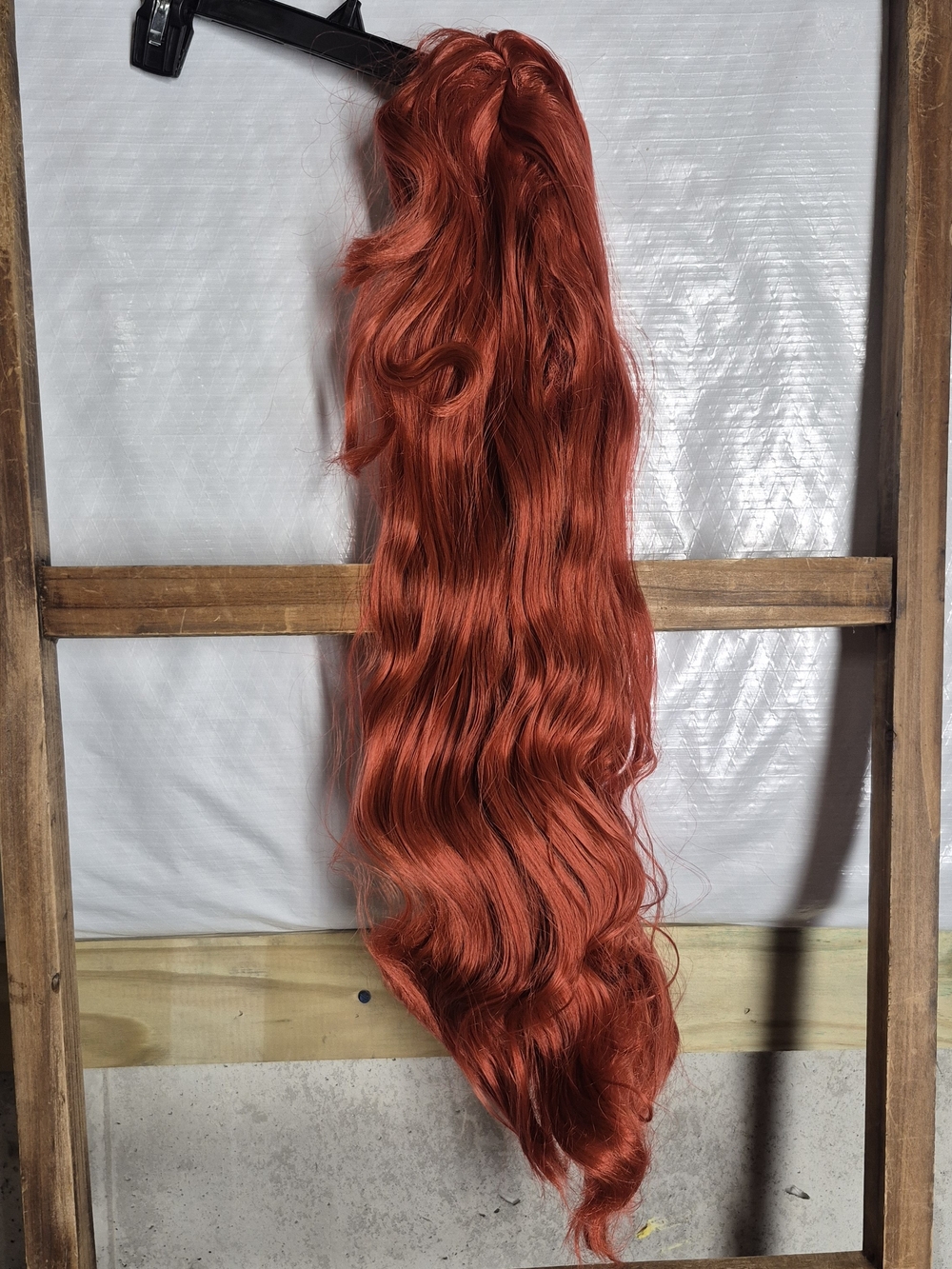 Disney Copper Red Long Wavy Ariel Costume Wig